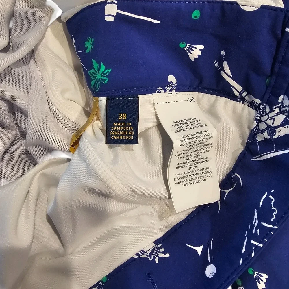 Polo Golf Ralph Lauren Men's Performance Hybrid Golf Swim Shorts Outdoor Sz 38